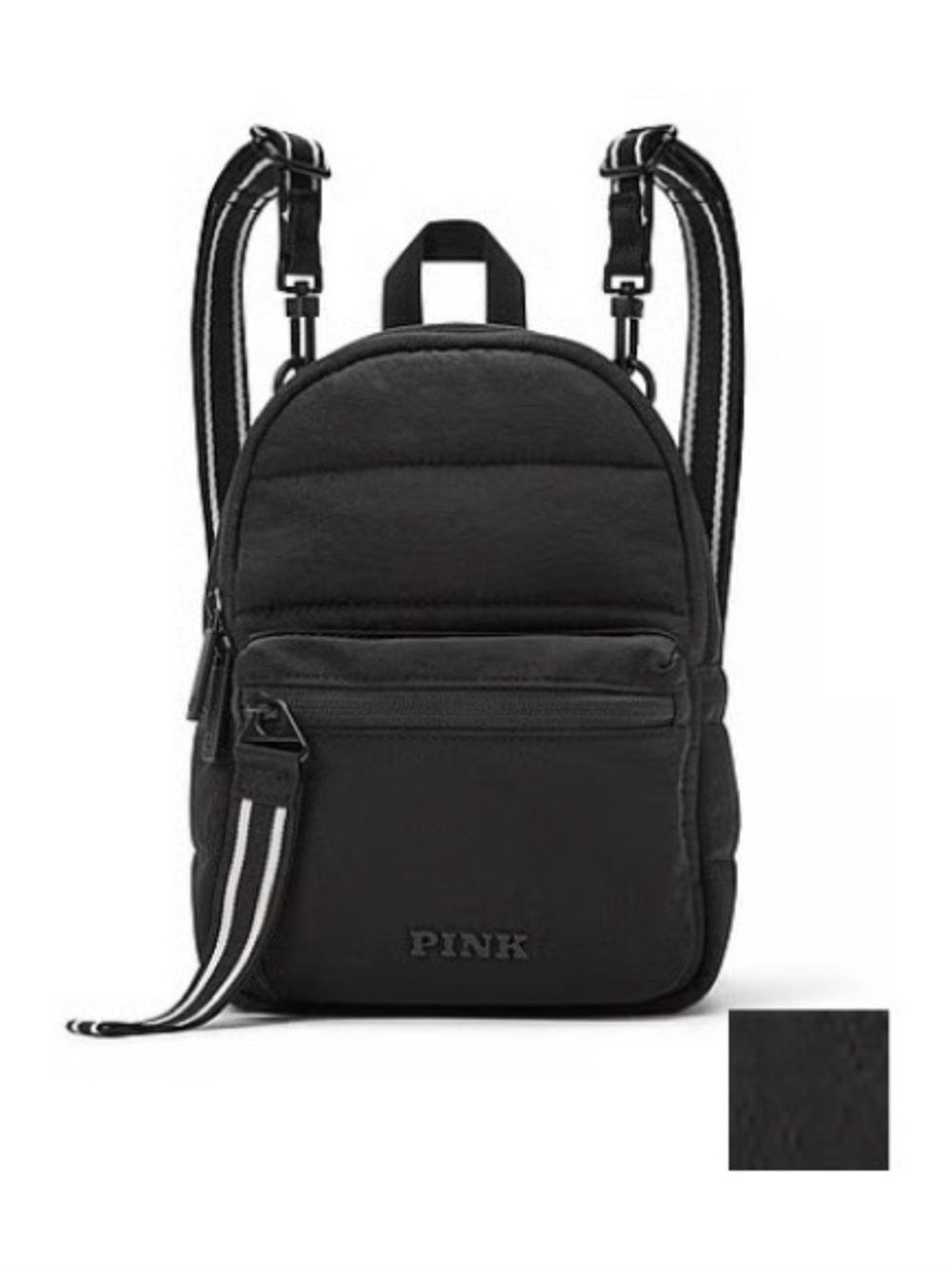 NWT Pink by  Victoria's Secret Mini Convertible Backpack - Black